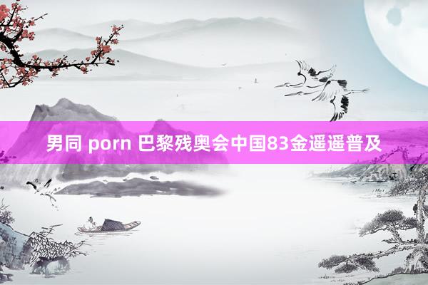 男同 porn 巴黎残奥会中国83金遥遥普及