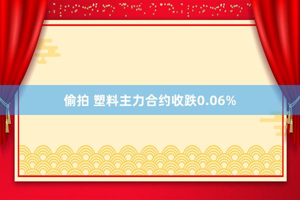 偷拍 塑料主力合约收跌0.06%