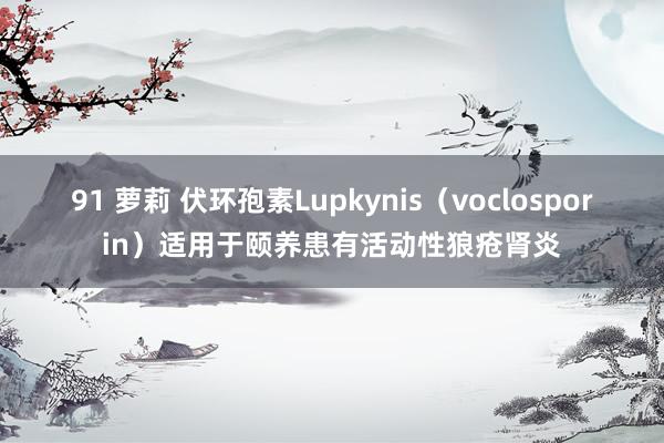 91 萝莉 伏环孢素Lupkynis（voclosporin）适用于颐养患有活动性狼疮肾炎