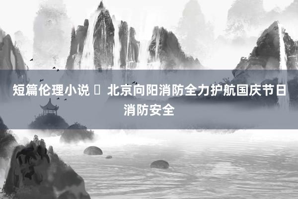 短篇伦理小说 ​北京向阳消防全力护航国庆节日消防安全