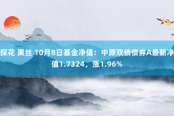 探花 黑丝 10月8日基金净值：中原双债债券A最新净值1.7324，涨1.96%