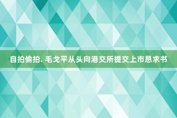 自拍偷拍. 毛戈平从头向港交所提交上市恳求书