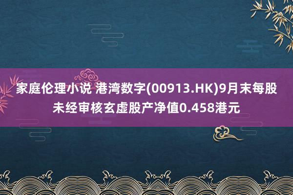 家庭伦理小说 港湾数字(00913.HK)9月末每股未经审核玄虚股产净值0.458港元