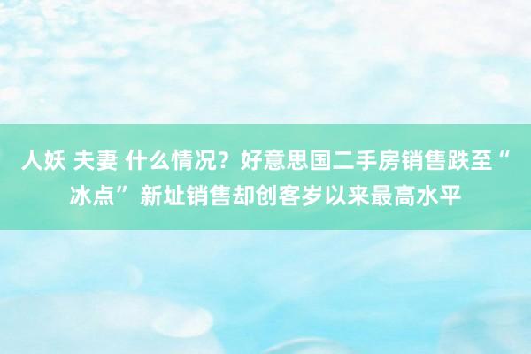 人妖 夫妻 什么情况？好意思国二手房销售跌至“冰点” 新址销售却创客岁以来最高水平