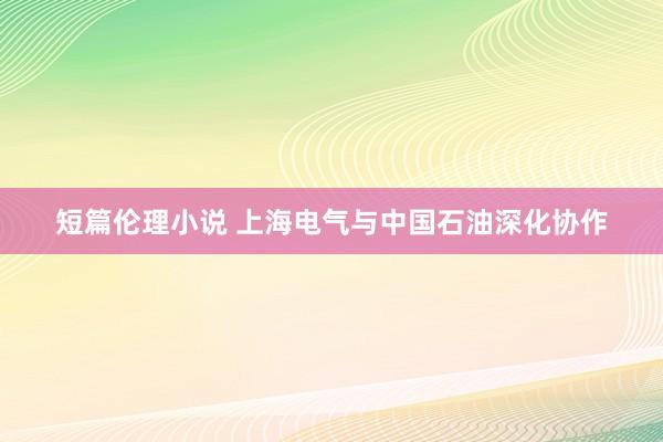 短篇伦理小说 上海电气与中国石油深化协作