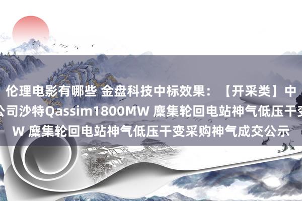 伦理电影有哪些 金盘科技中标效果：【开采类】中国电建山东电建三公司沙特Qassim1800MW 麇集轮回电站神气低压干变采购神气成交公示