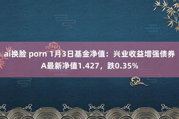 ai换脸 porn 1月3日基金净值：兴业收益增强债券A最新净值1.427，跌0.35%